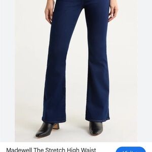 Madewell Dark Blue Flare Jeans